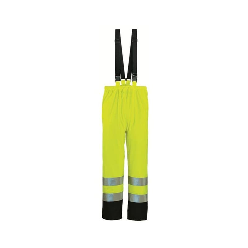 Coverguard - Pantalon HV jaune bleu marine en PU HARBOR classe 2 - M - Jaune / Bleu Marine