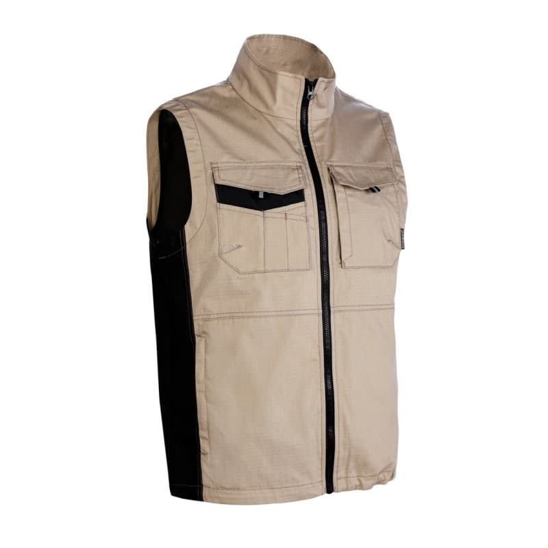 Coverguard - Gilet de travail sans manches beige OROSI - L - Beige