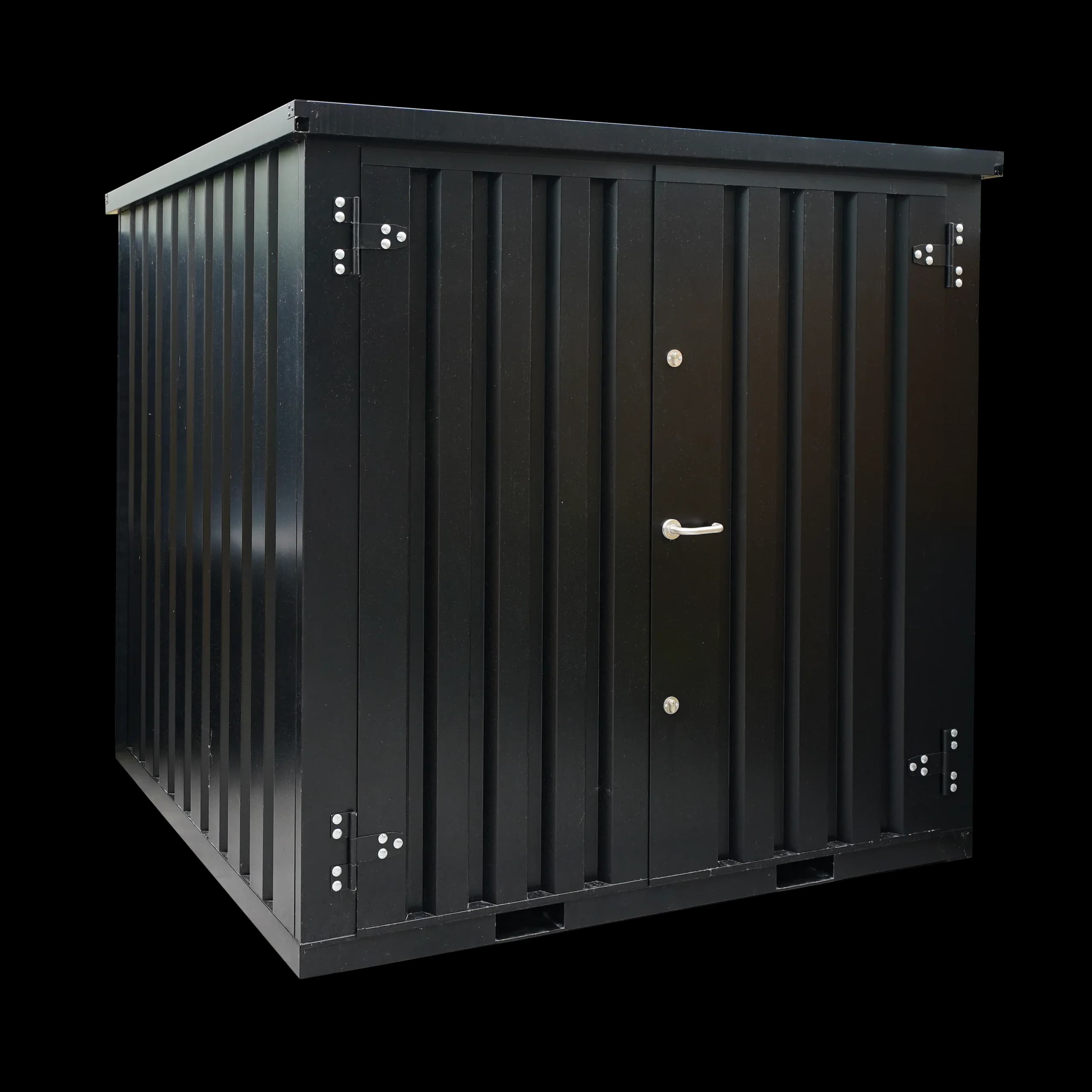 Contenedor de almacenamiento de 3 x 2 metros – con puerta doble en el lado corto