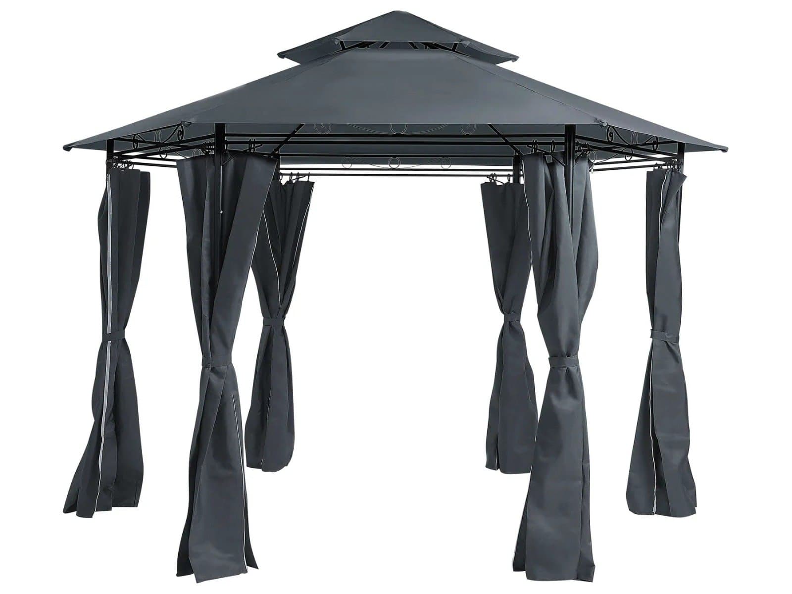 Gazebo PORTEL Metal Gris Grafito
