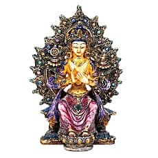 Bouddha Maitreya peint main