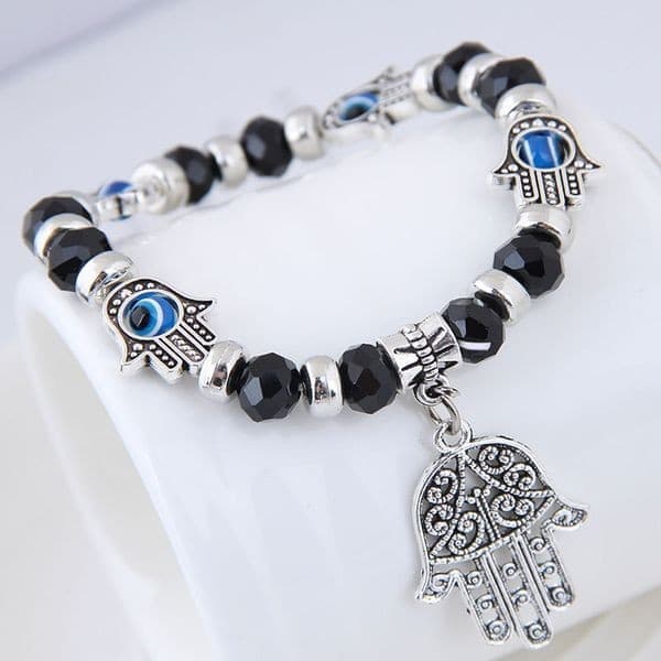 Bracelet Hamsa noir