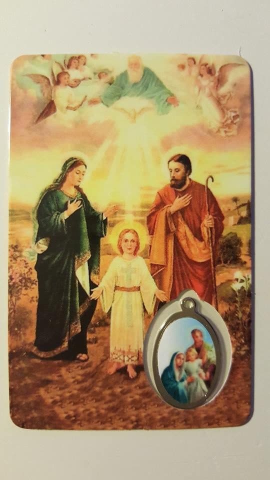 Carte Médaille Sainte Famille