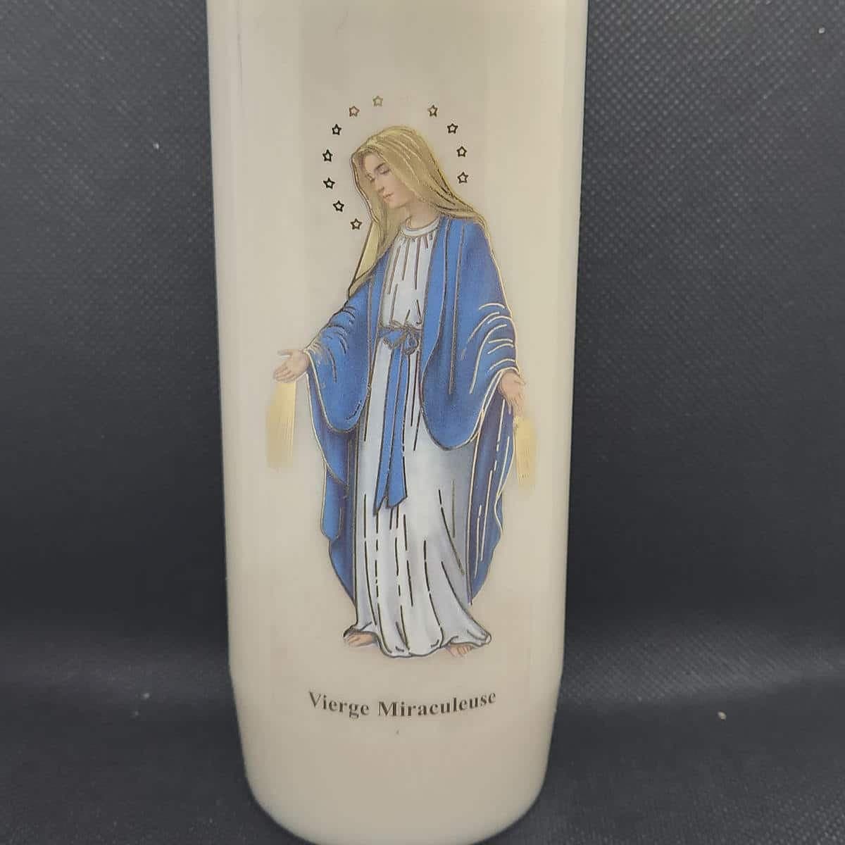 Bougie de neuvaine Vierge Miraculeuse