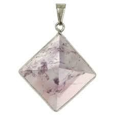 AMETHYSTE PYRAMIDAL PENDENTIF