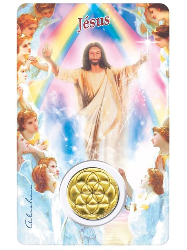 Carte Médaille Jésus