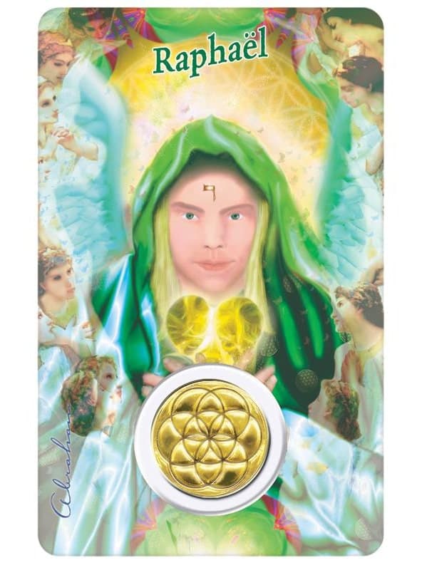 Carte Médaille Archange Raphael