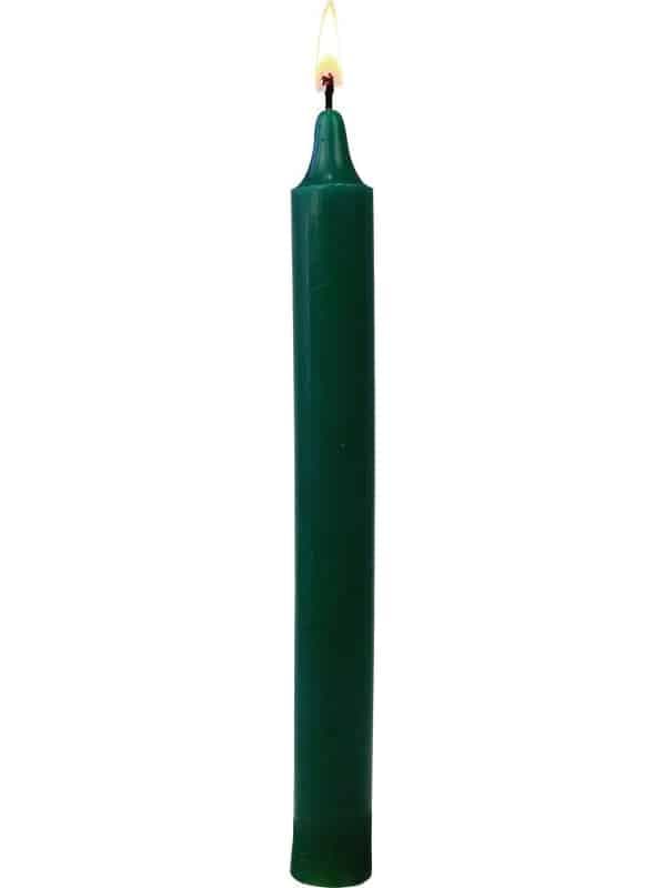 Bougie teintée dans la masse vert sapin