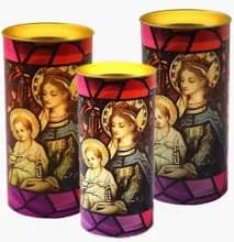 Bougie de Dévotion Marie et l'enfant Jésus
