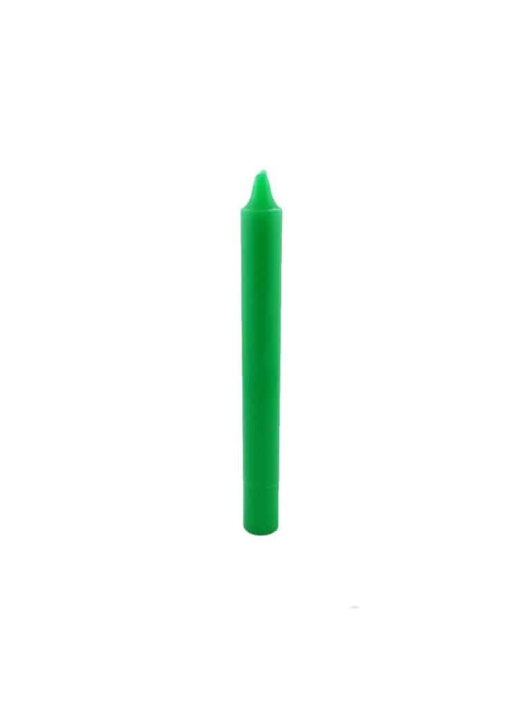 Bougie teintée dans la masse vert émeraude