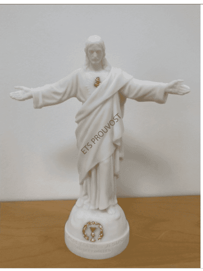 Statue Sacré Cœur des Familles doré