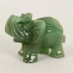 Eléphant en Jade Vert