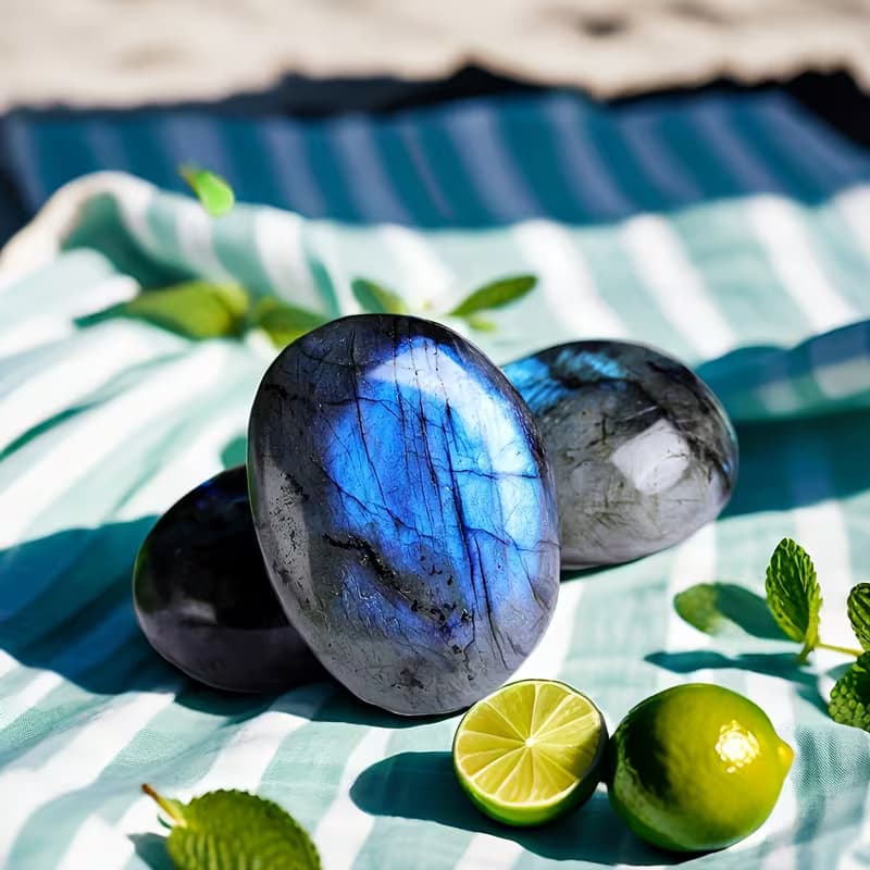 Pierre de Paume en Labradorite (8g)