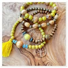 Bracelet Bohème Bois Jaune