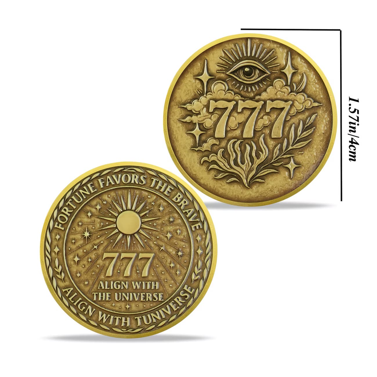 Pièce de Monnaie Porte-Bonheur 777