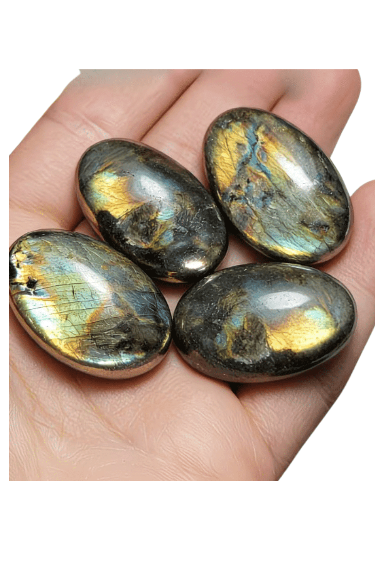 Pierre de Paume en Labradorite 13g