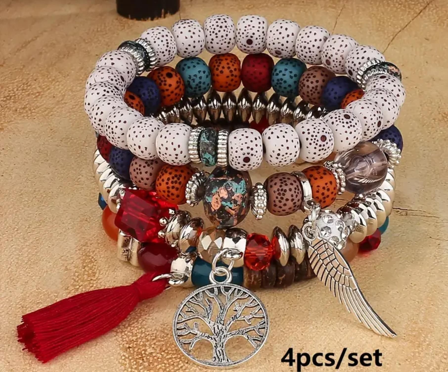 Bracelet Bohème Rouge