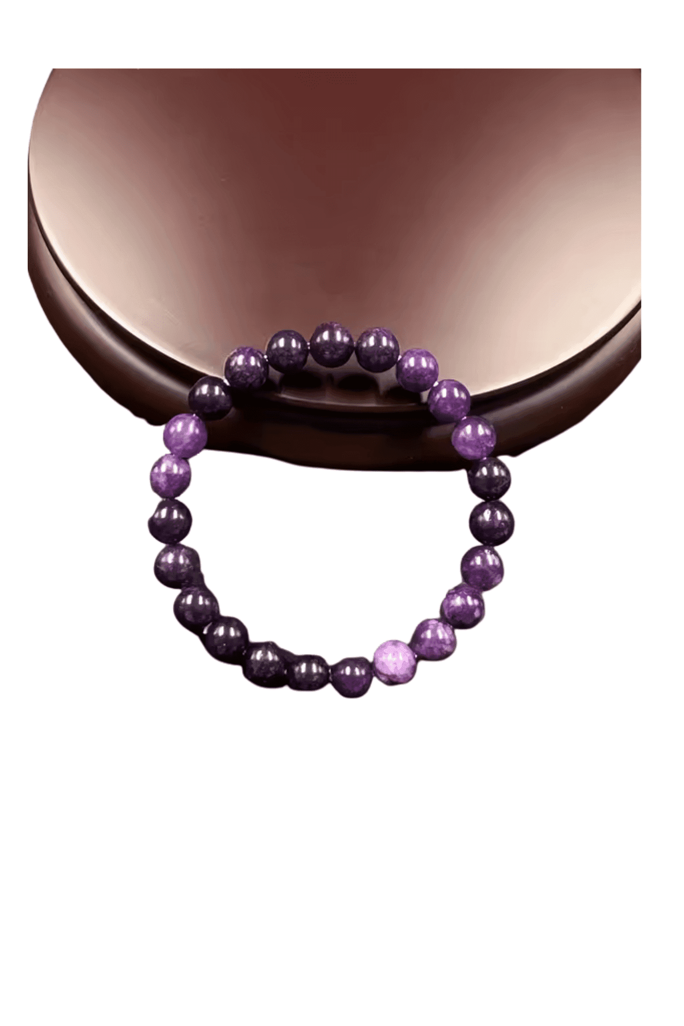 Bracelet en Perles d'Améthyste (8 mm)