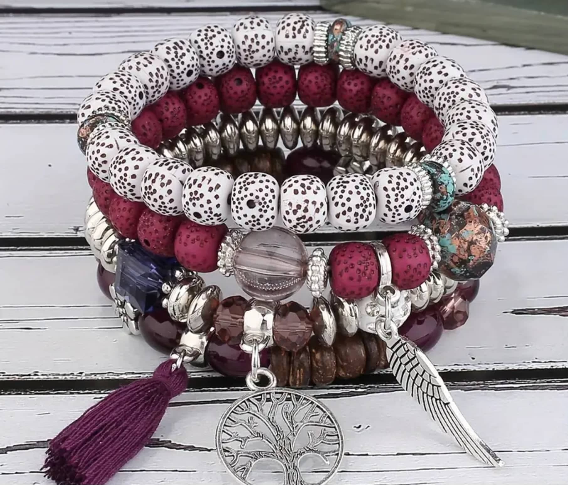 Bracelet Bohème Violet