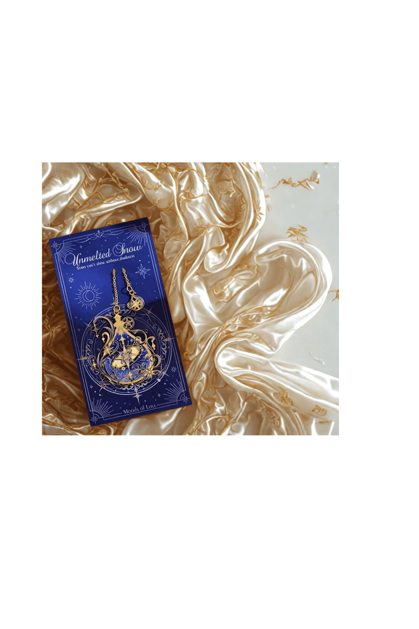 Marque Page Flocon De Neige Bleu