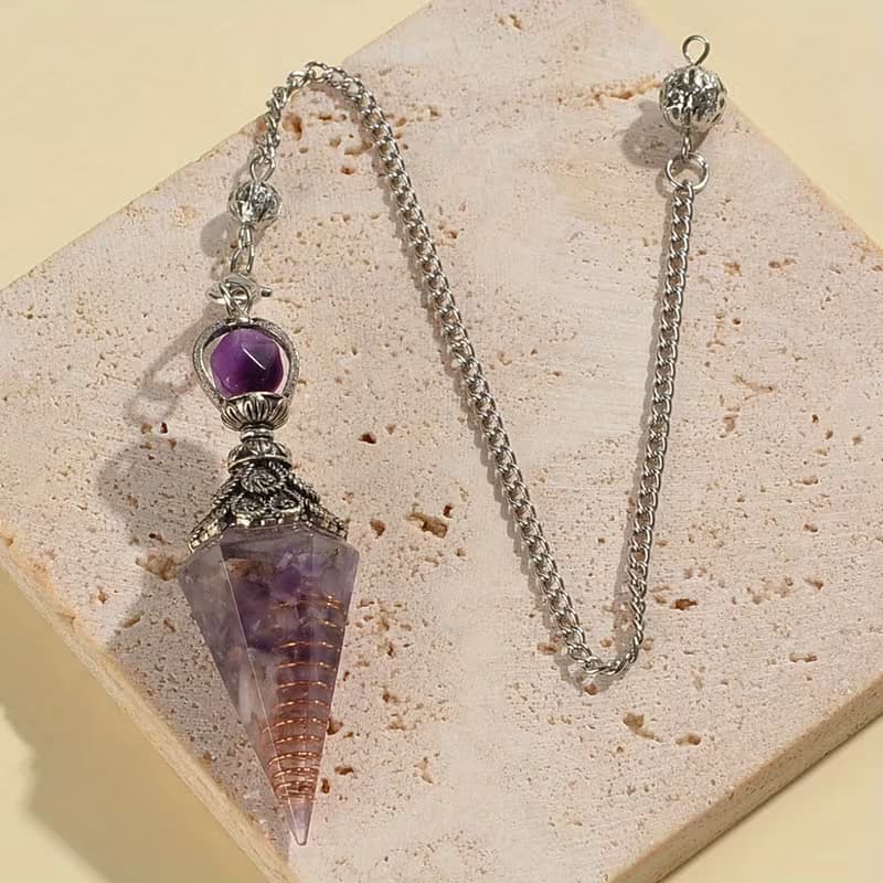 Pendule Orgonite Améthyste