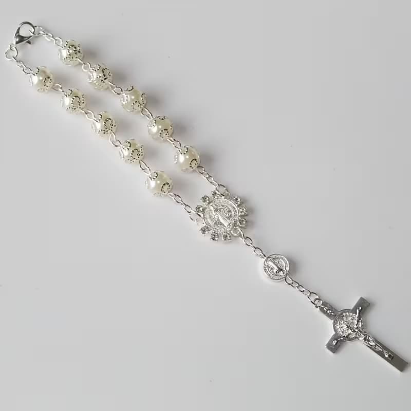 Chapelet de Voiture et Pendentif Croix
