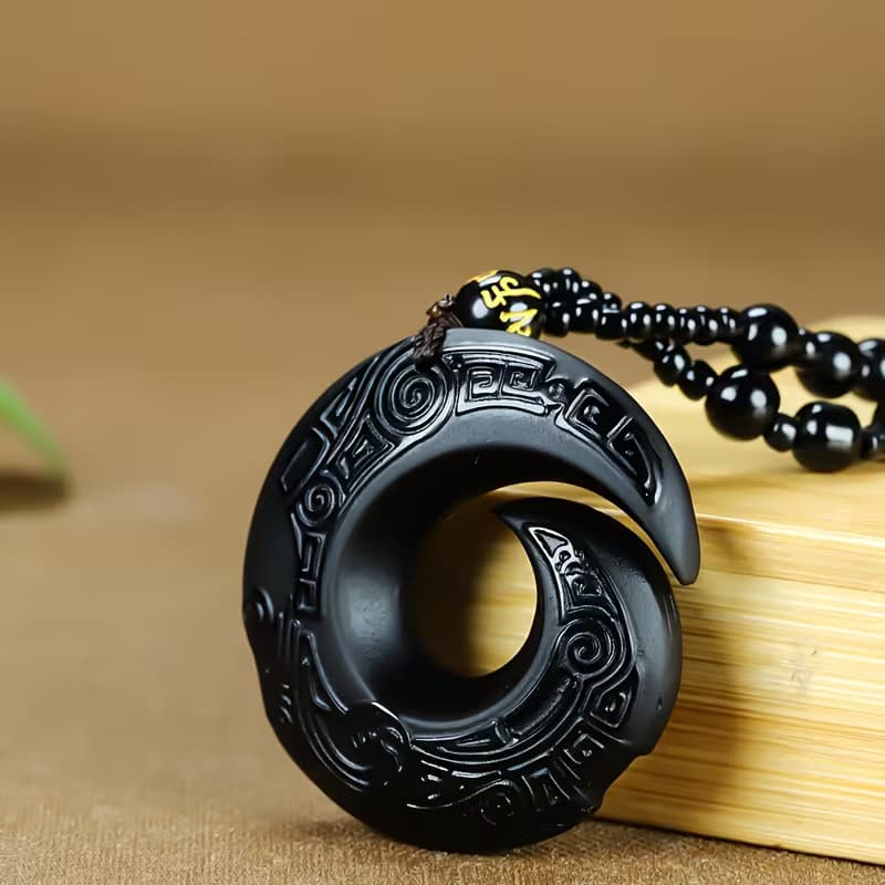 Collier en Obsidienne