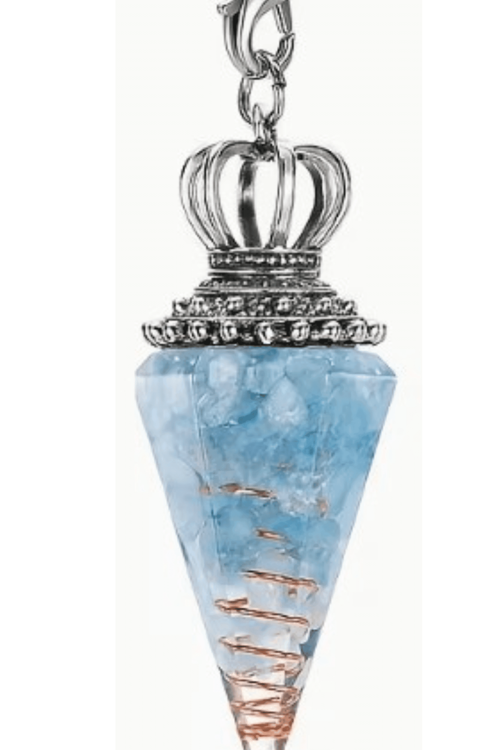 Pendule d'Aqua marine et Orgonite