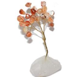 Arbre de pierres précieuses Cornaline