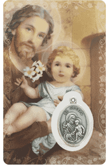 Carte Médaille Saint Joseph