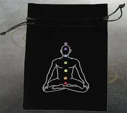 Etuis Cartes en velours Chakra