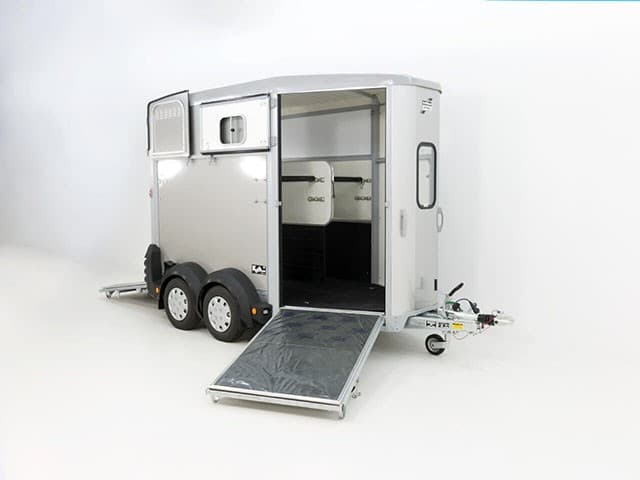 Ifor Williams HB506 paardentrailer | Uitgang aan de voorzijde | Kleppencombinatie | Zilver - Nieuw