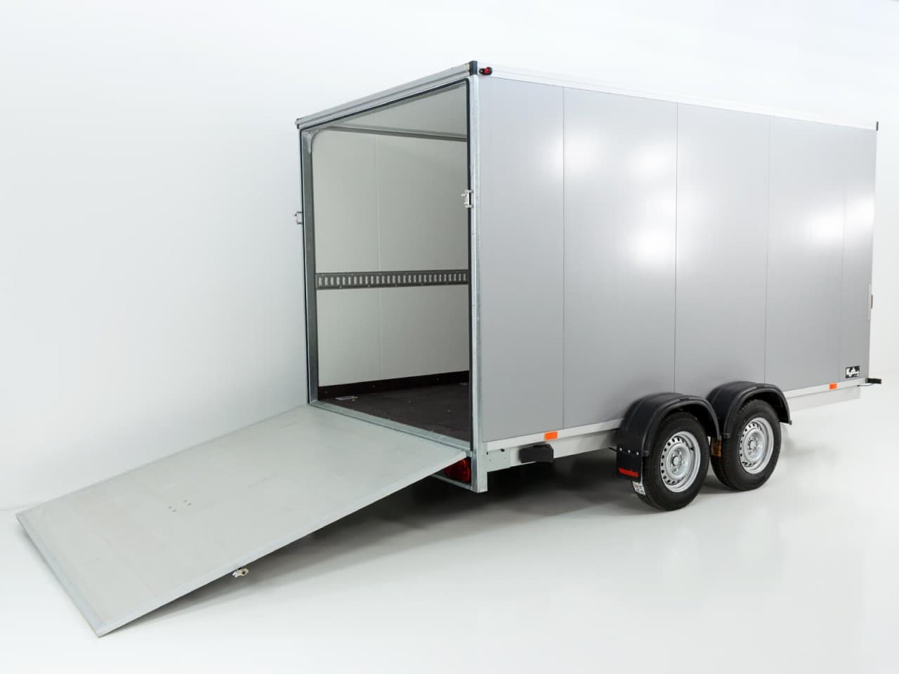 Vezeko bagageaanhanger 204x405cm Hoogte: 205cm 2,7t|Ramp|zilver-Nieuw