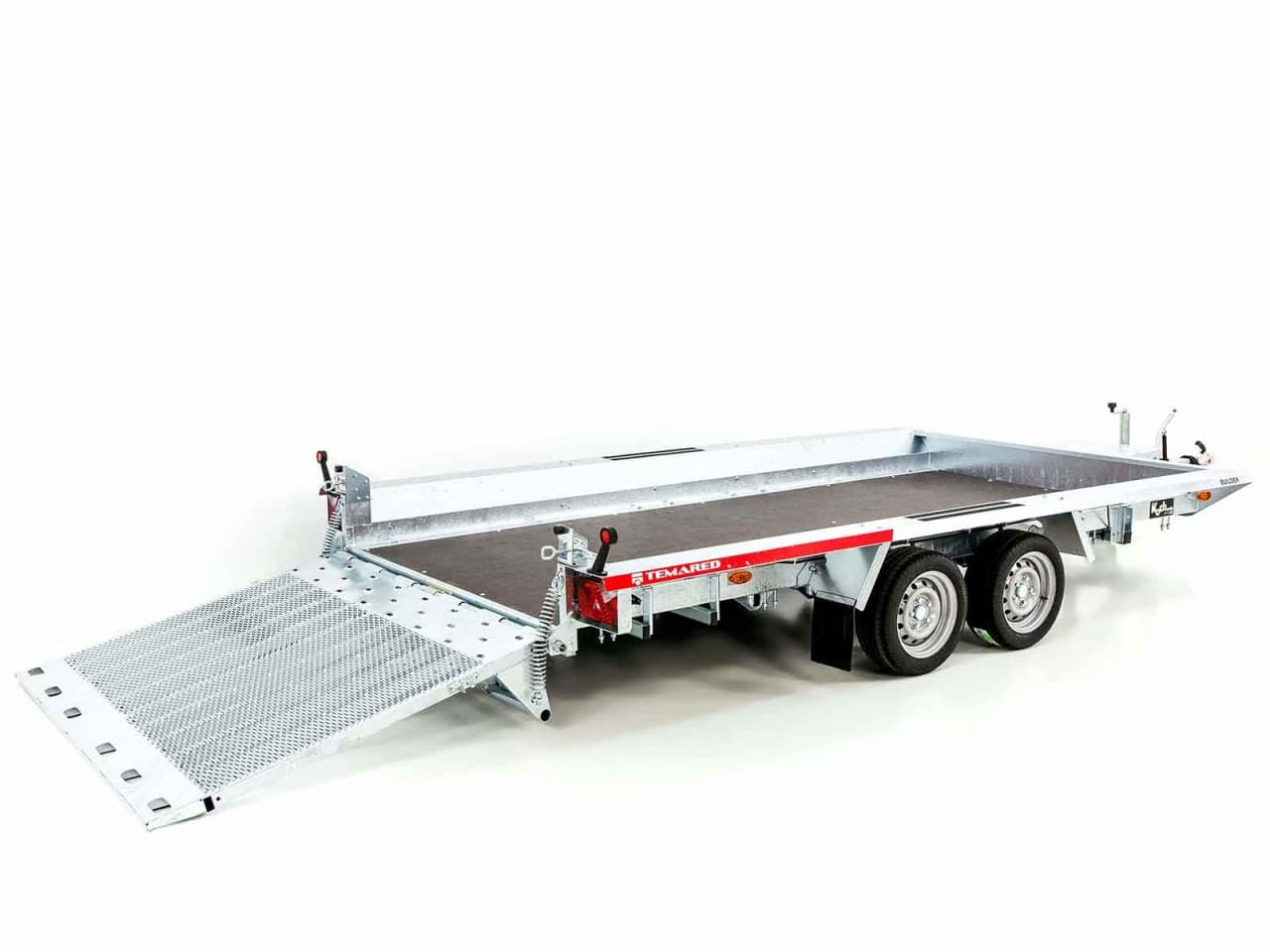 Temared Bouwmateriaal Aanhangwagen 183x400cm 3,5t | Oprijplaat - Nieuw