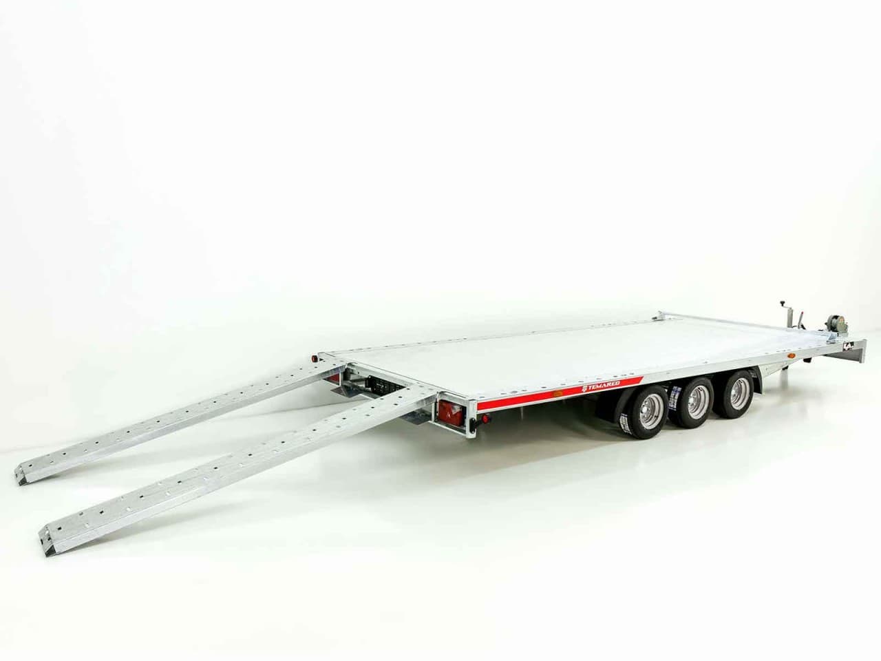Temared autoaanhanger CARLU 6021-S met aluminium vloer, 215x600cm, 3,5t - nieuw