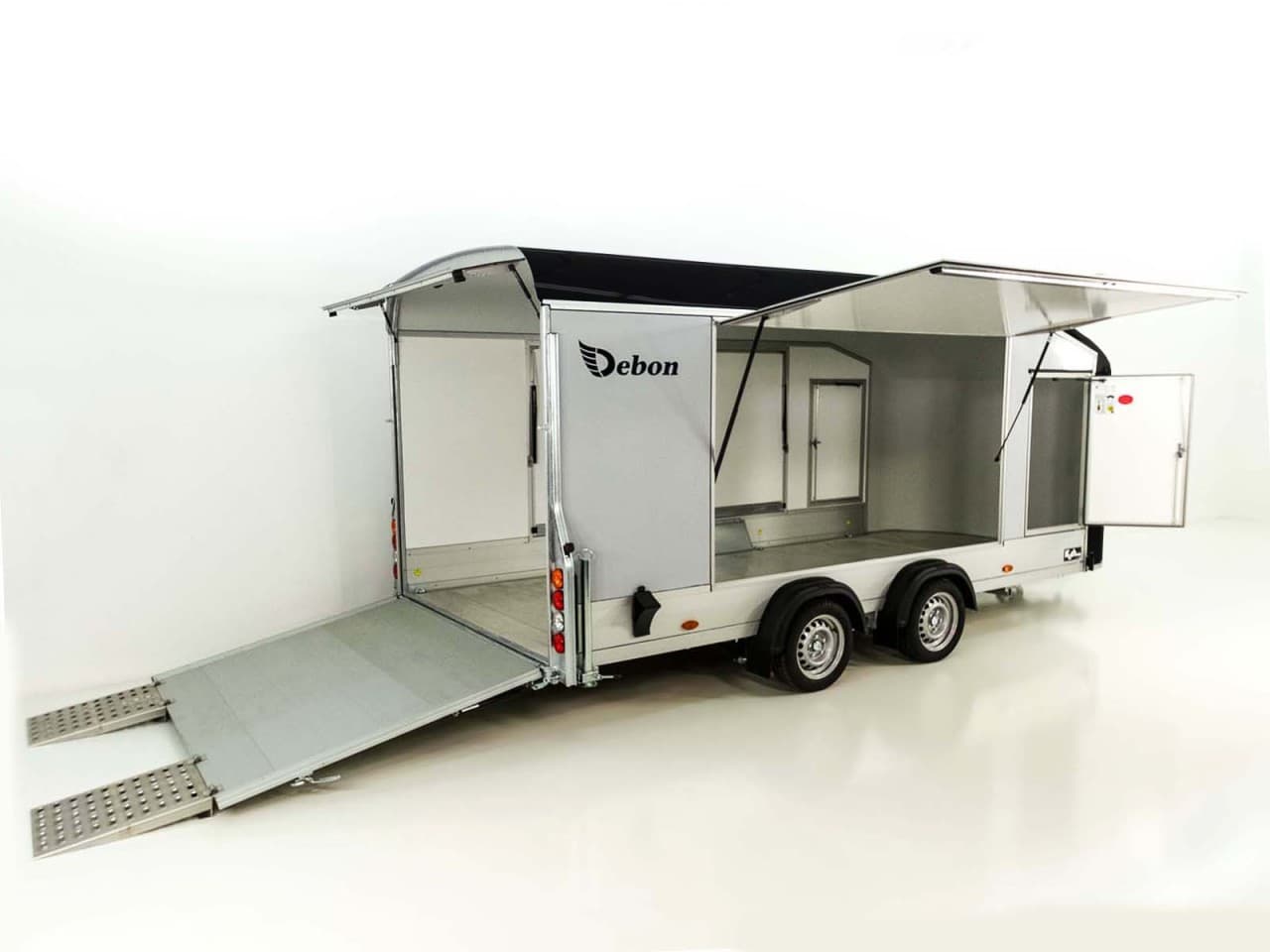 Debon Roadster C1000 bagageaanhanger 200x500x200cm 3,5t zwart - Nieuw