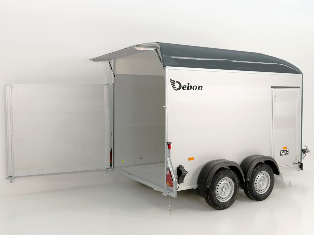 Debon bagagelabel C500 164x300cm H: 200cm 2.6t | aluminium | polybug | deur | grijs-nieuw