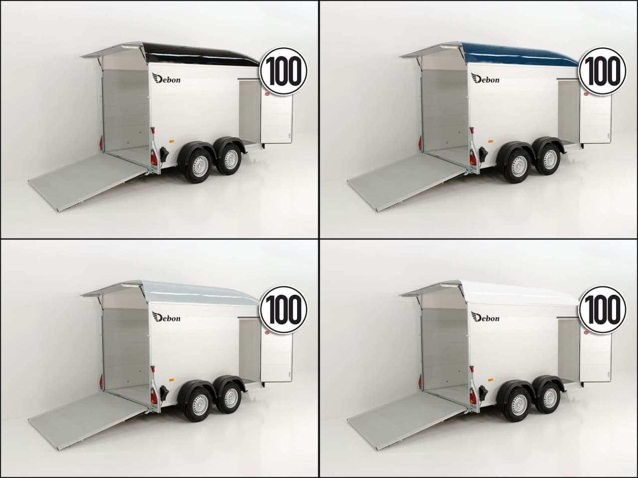 Debon bagageaanhanger C500 164x300cm H:200cm 2.0t|Alu|Polybug|Deur - Nieuw