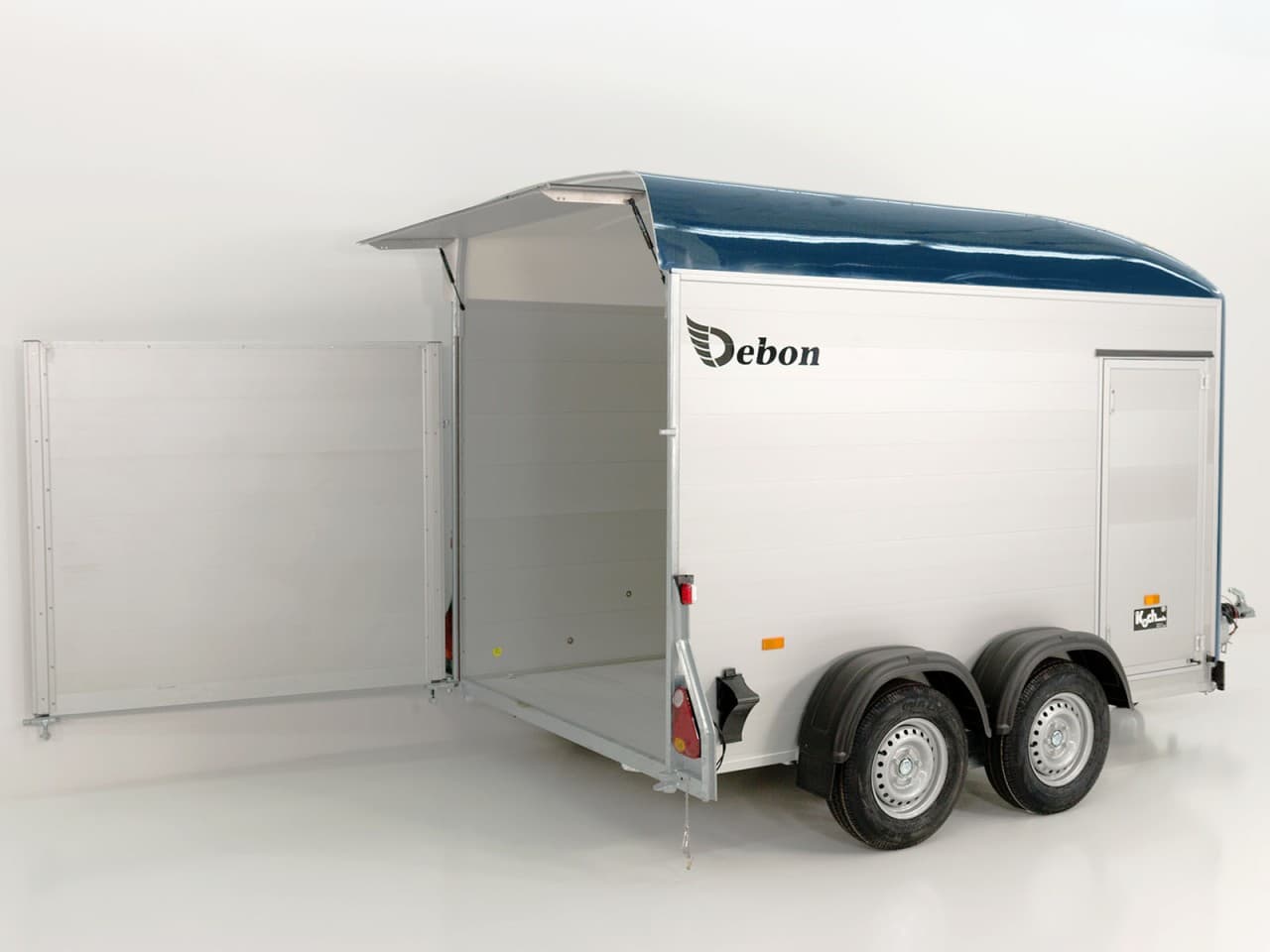 Debon bagageaanhanger C500 164x300cm H:200cm 2.6t|Alu|Polybug|Deur|blauw-Nieuw