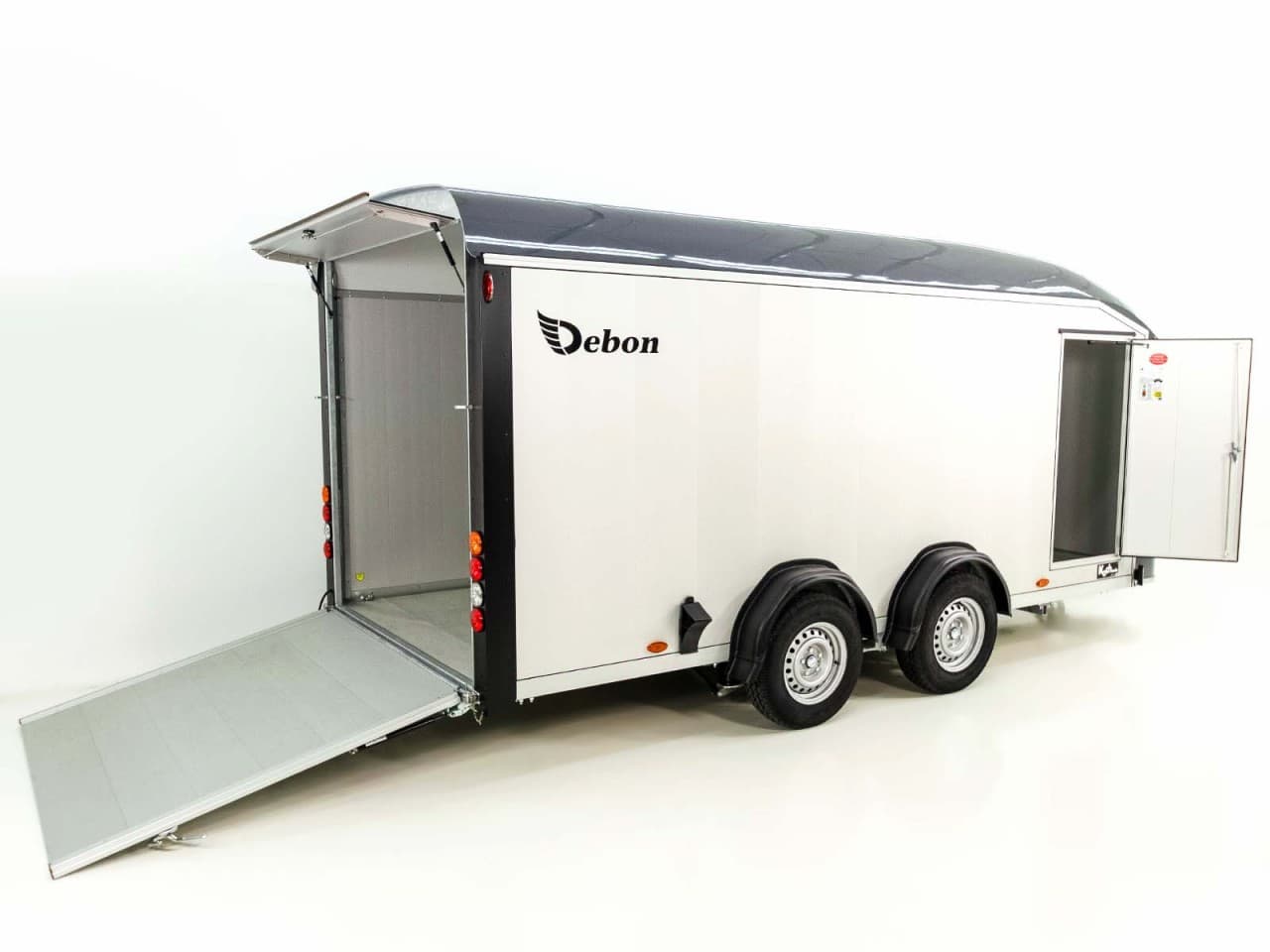 Debon Roadster Alu C900 gesloten aanhanger 202x495x200cm 3,5t grijs - Nieuw
