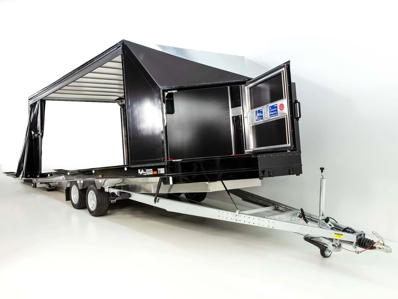 Moetefindt autotransportaanhanger met dekzeil FTP235 235×550 3,5t H:180cm|Achteruitrijlicht|Achteruitrijcamera|-Nieuw