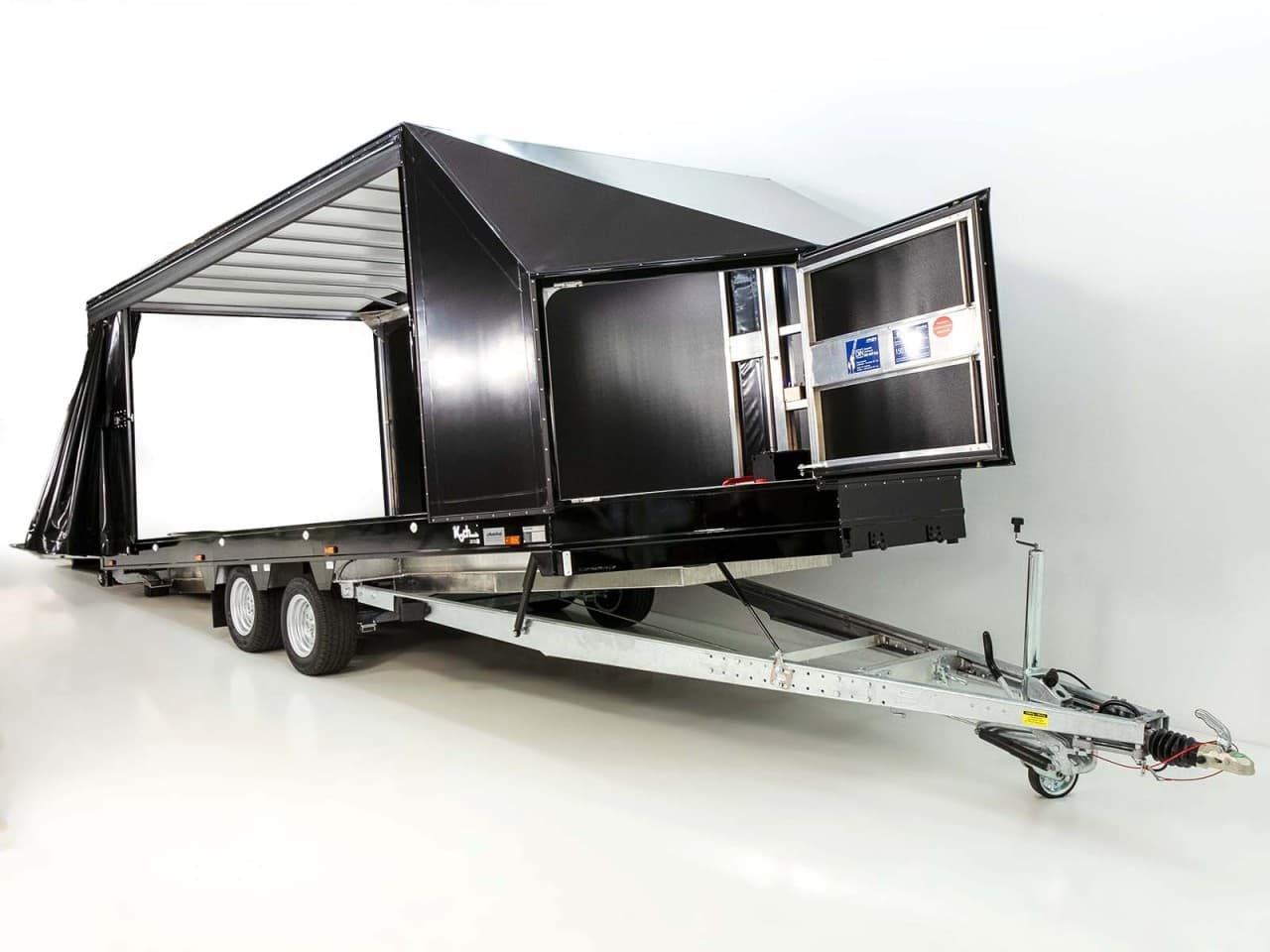 Moetefindt autotransportaanhanger met afdekzeil FTP235 235x550cm 3,5t Hoogte: 180cm - Nieuw