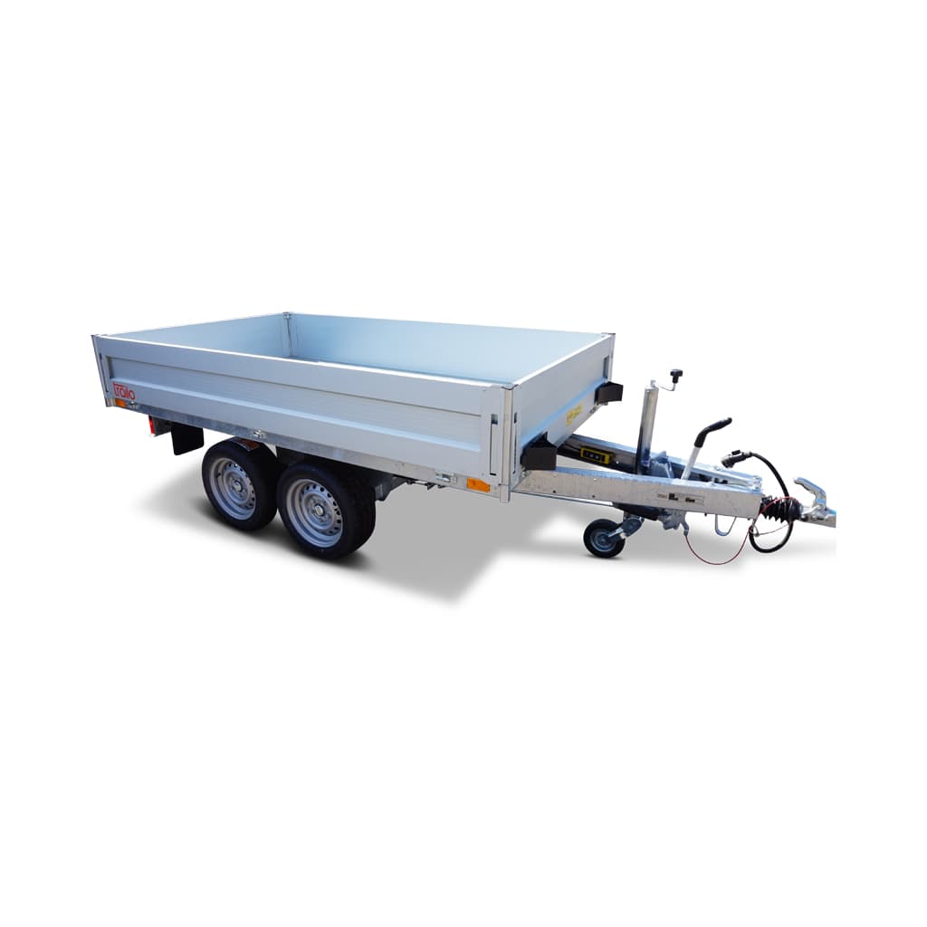 Autotransporter met achterkipper RWK2515-20E, 2000 kg, laadruimte ca. 2,54 x 1,47 m - elektrische pomp - NIEUW