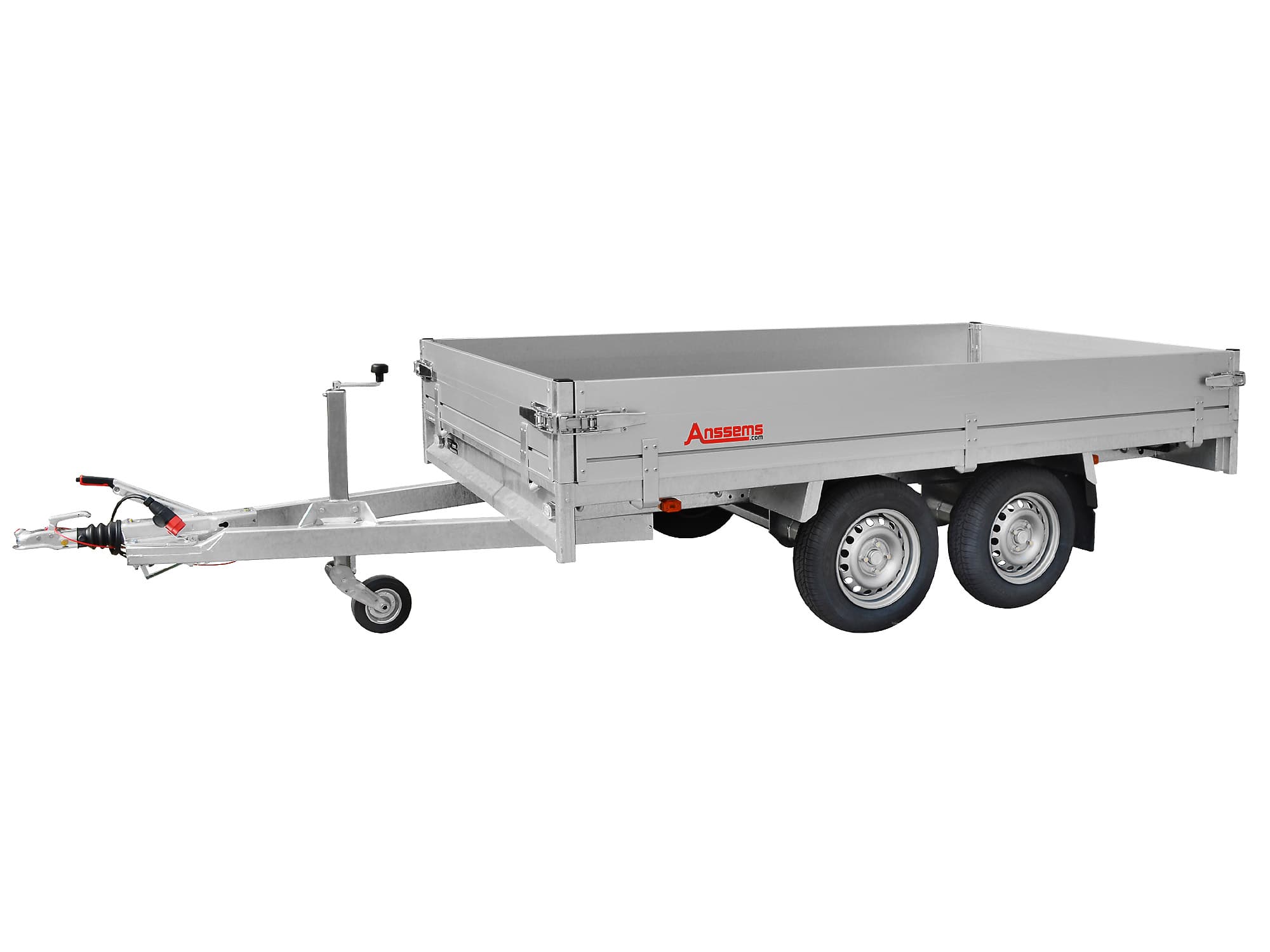 Anssems autotransporter, vlakke laadbak, aluminium PSX, 3000 kg, laadruimte 3,25 x 1,78 m