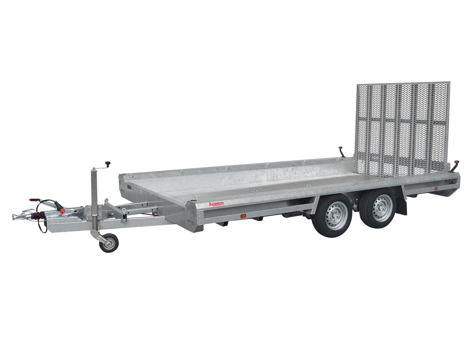 Hulco autotransporter, machinetransporter TERRAX 3500 kg, laadruimte 3,44 x 1,65 m - achterklep 150 cm