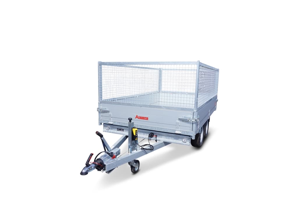 Anssems autotransporter, 3-weg kipper, 3500 kg, laadruimte 3,05 x 1,78 m - elektrisch - met gaasverlenging