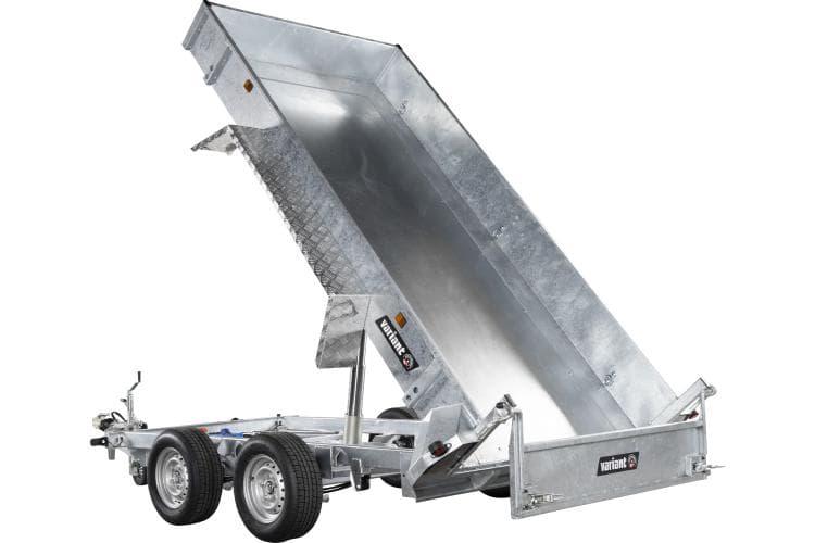 Variant autotransporter met achterkipper + machinetransporter 3517MT, 3500 kg, laadruimte 3,60 x 1,70 m - elektrische pomp