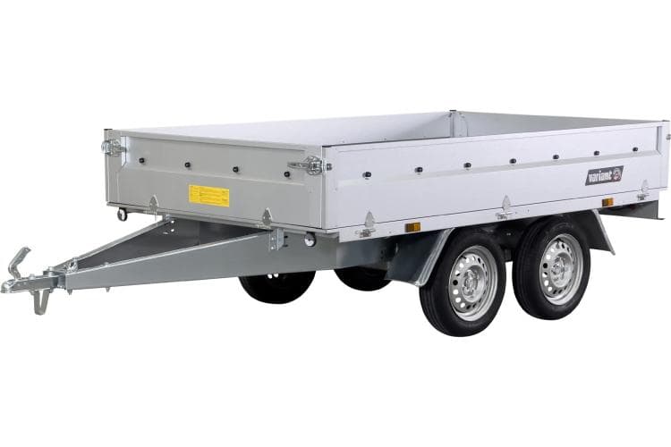 Variant 756 A - 750 kg ongeremd, laadruimte 2,55 x 1,45 m, vlakke oplegger inclusief accessoirepakket en vlak dekzeil