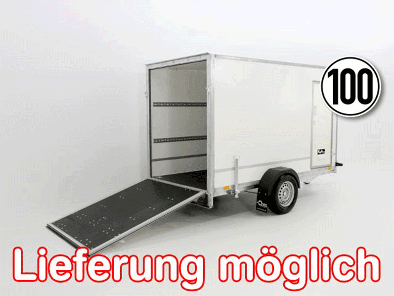 Bagageaanhanger BK 146x304cm Hoogte: 180cm 1,3t|Ramp|Deur-Nieuw