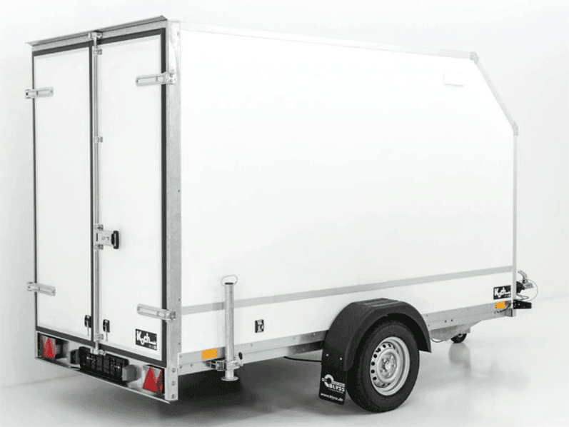Gesloten aanhanger BK Hoogte: 180 cm 1,3 ton | Schuine voorkant - Nieuw